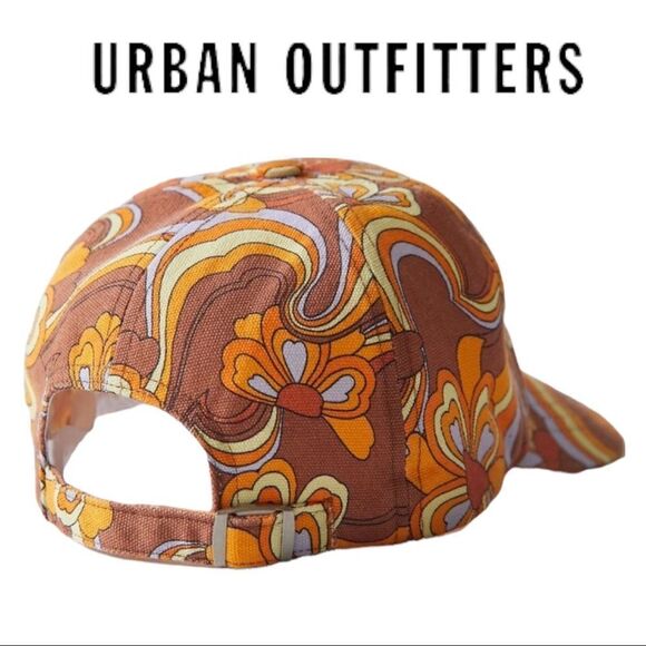 NEW Urban Outfitters UO Groovy Printed Women's Baseball Cap Hat - Picture 2 of 2